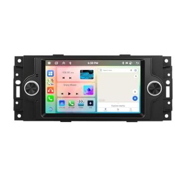 Imagem de Estéreo automotivo com tela sensível ao toque de 6,2 polegadas para Chrysler 300C 2004-2008, 4 + 64 G sem fio CarPlay e rádio automotivo Android com Bluetooth, link espelhado, GPS, WiFi, FM/RDS, tela