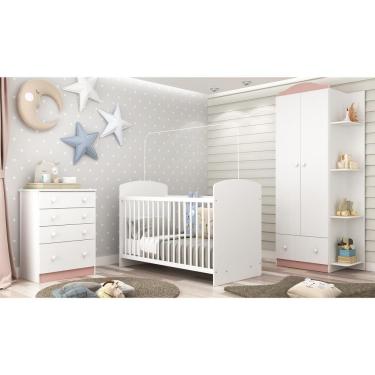 Imagem de Quarto Completo Com Guarda roupa Cômoda E Berço Multimoveis