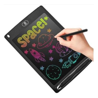 Imagem de Lousa Mágica Infantil 8,5 LCD Tablet Colorida - Shopbr