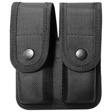 Imagem de Suporte Azine para 9 mm, suporte duplo, acessório tático para cinto com tecido Oxford e fecho de pressão seguro, compacto e portátil