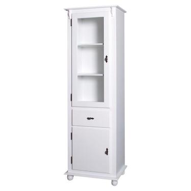 Imagem de Cristaleira 1 Porta de vidro e 1 Porta De Madeira e 1 Gaveta