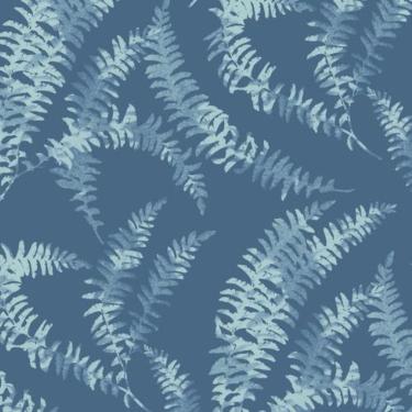 Imagem de Papel De Parede Capri Folhagem Azul 190512502