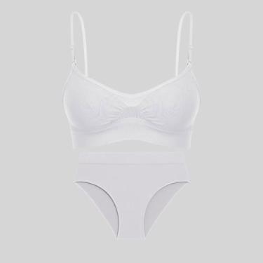 Imagem de Conjunto Sutiã e Calcinha Clássica Loba Lupo 41200.40300, Branco, P