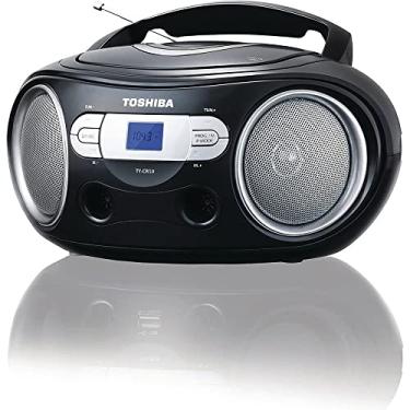 Imagem de Toshiba TY-CRS9 Caixa de CD portátil com entrada estéreo AM/FM e auxiliar