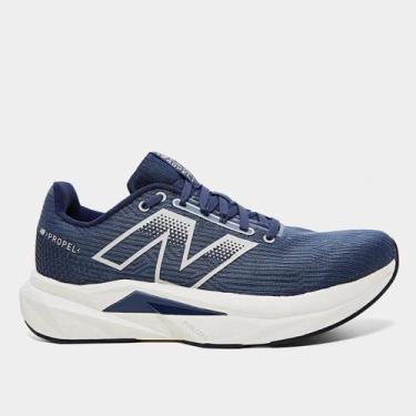 Imagem de Tênis New Balance Fuelcell Propel V5 Masculino, Azul escuro, 39