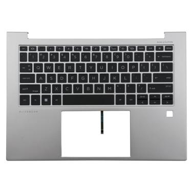 Imagem de BestParts Capa superior Palmrest com substituição de teclado retroiluminado dos EUA para HP EliteBook 840 G9, 840 G10, P/N: N45442-001 N09058-001