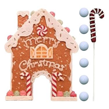 Imagem de simhoa Brinquedo de golfe de gengibre, atividade de golfe para o Natal, presente, lembrancinha de festa, jogo divertido para festas natalinas, com Vara E Bola