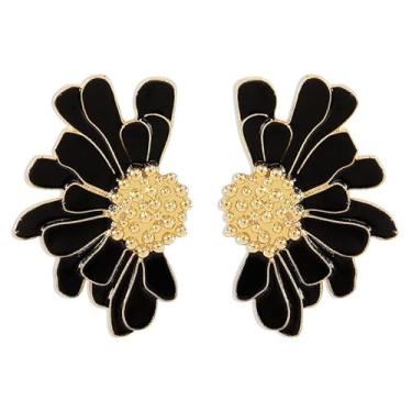 Imagem de Brincos pendentes para mulheres, brincos de argola de ouro, brincos grossos, brincos de prata, joias modernas, presentes de Natal, presentes de Natal para mãe, esposa, amigos, presentes de amizade