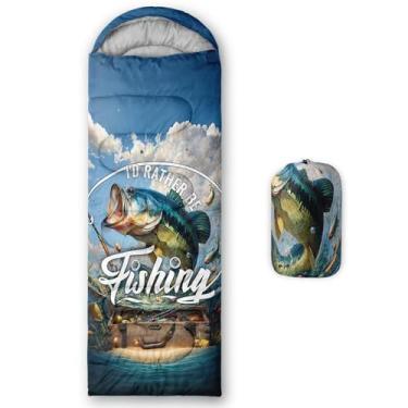 Imagem de AILONEN Sacos de dormir de pesca Basa Fish para adultos, clima frio e quente - mochila e acampamento saco de dormir para crianças, meninos - leve, compacto, acampamento, acessórios essenciais para
