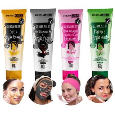 Imagem de PEELING FACIAL EM GEL COM ARGILA + VITAMINAS 60G Dermachem GEL FACIAL 