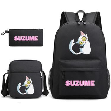 Imagem de Conjunto de mochilas escolares Suzumes no Tojimaris Daijins Cartoon Kids