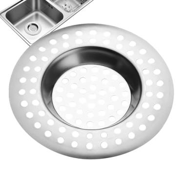 Imagem de Ralos de Pia para Cozinha,Plugue Captador de Alimentos em Aço Inoxidável - Retentor de Cabelo e Tampa de | Para Casa Família Amigos Hotel Restaurante Escola Residência Viagem