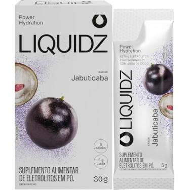 Imagem de LIQUIDZ® - Eletrólitos Zero Açúcares - Sabor Jabuticaba - Kit 1 Caixa - 6 sachês