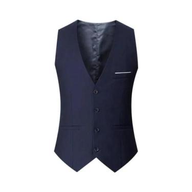 Imagem de Colete Social Masculino Sem Mangas Com Cintura Ajustável M-7XL Primave