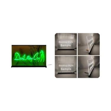 Imagem de Letreiro LED Neon 3D Esculpido Devil May Cry Arte De Parede Para Decor