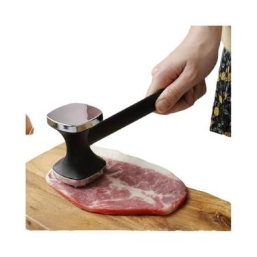 Imagem de Martelo Amaciador De Carne Em Aço Inoxidável De Alta Resistência Com C