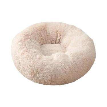 Imagem de Cama Redonda De Pelúcia Macia Para Gatos E Cães, Almofada Para Animais