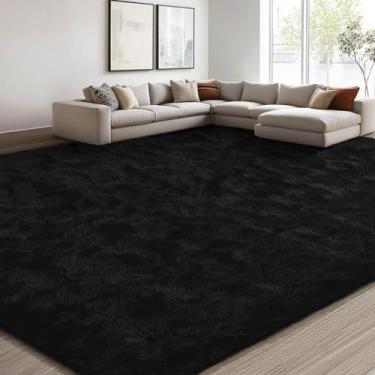 Imagem de EVOIONOS Tapete lavável de 25 x 35 cm para sala de estar, tapete felpudo fofo para quarto, tapete antiderrapante de pelúcia ultra macio para piso interno, cabeceira, berçário, quarto de meninas