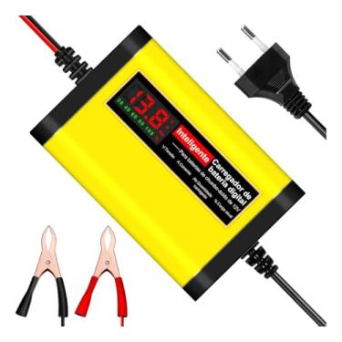 Imagem de Carregador De Bateria, Carregador Carro Automotivo Moto Bivolt - 12v, Para Carros E Motos Proteção Automática