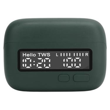 Imagem de Cryfokt 5.2 Fones de Ouvido Multifuncionais Enc Redução de Ruído Fones de Ouvido para Jogos Corrida Ciclismo, Tamanho Compacto, 2 Peças (Verde)