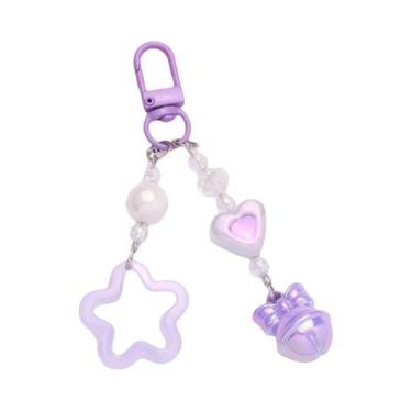 Imagem de Chaveiro Y2K Com Pingente De Estrela Pentagrama Vazado, Pingente Fofo,