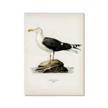 Imagem de Impressão de pato vintage rústico Pato Pato Pato Lago pôster de arte de parede retrô natureza pintura em tela imagens decoração de quarto de fazenda (SKU9,20.3x30.5 cm = (20x30cm), sem moldura)