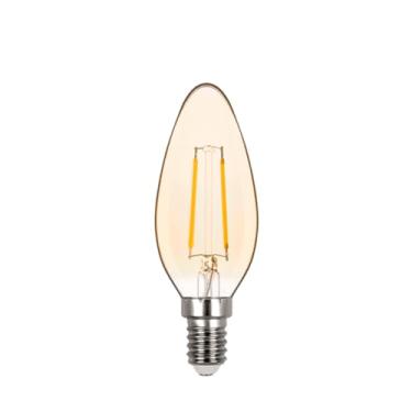 Imagem de Lâmpada LED Vela Lisa Vintage 2w Branco Quente E14 127v Stella