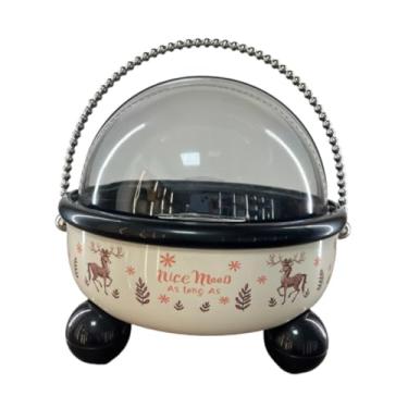 Imagem de IEUDNS Tigela para servir frutas, recipiente para armazenar alimentos, bandeja para lanches e doces para sala de estar, Bege