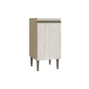 Imagem de Balcão Simples Greta 40 cm com 1 Porta 1 Prateleira - IRM - CINZA, CRE