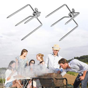 Imagem de Generic Aço Inoxidável Churrasco Garfo Grill Assado Espeto Ferramenta de Churrasco para Festa Ao Ar Livre Uso Multifuncional