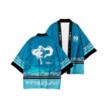 Imagem de Capa De Kimono Impressa Em 3D Anime Chuyin, Cardigan De Manga Três Qua