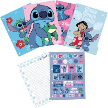 Imagem de Divisória para Fichário Plástica STITCH com 48 Folhas + 5 Divisórias +