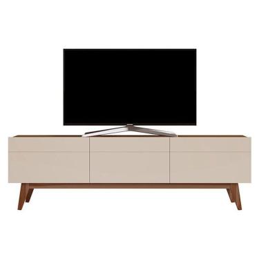 Imagem de Rack Bancada Classic 3 Gavetas 1.8 Off White Freijó Touch - Imcal