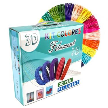 Imagem de Caneta de impressão 3D filamento PLA 20 cores