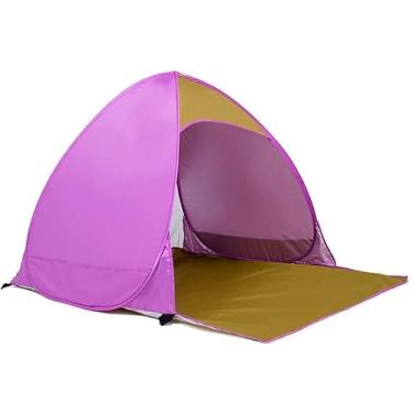 Imagem de SLGGPJBU Barraca e sacos de dormir à prova d'água e resistente a UV, fácil proteção solar portátil, para-sol para 2 pessoas, adequado para família