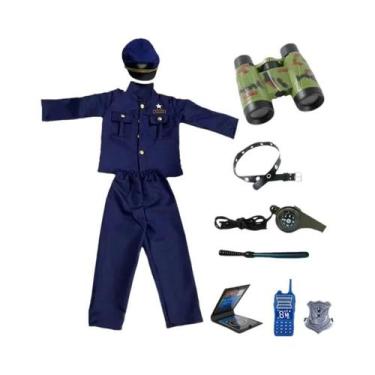Imagem de Fantasia De Policial Infantil Com Acessórios, Fantasia De Ano Novo, Un