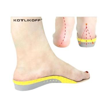 Imagem de Palmilhas Ortopédicas De Gel Para Suporte De Arco Para Pé Plano, Alívi