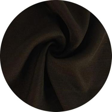 Imagem de Tecido Oxford Slub Linho Maquinetado 3 Metros de Largura Para decoração Painel Toalha de Mesa Evento Buffet Cortina Capa (Marrom-011)
