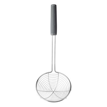 Imagem de Escumadeira Em Aço Inox Cinza Cozinha Frituras Kitchenaid