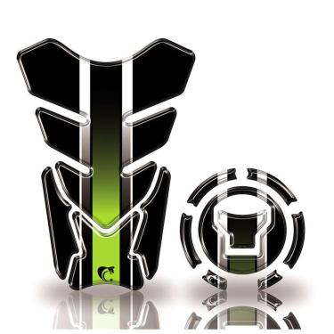 Imagem de Adesivo Protetor Tanque E Bocal Honda Acima 2018 Verde