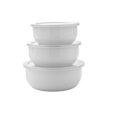 Imagem de Jogo Com 3 Potes Esmaltados Com Tampa Mimo Style Epj3