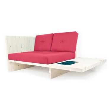 Imagem de Sofá 2 Lugares Londres Pinus Natural