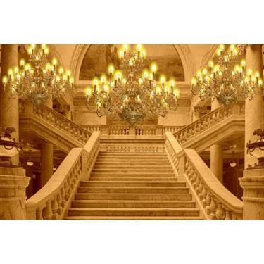 Imagem de Painel de Lona Escadaria Real Lustres - Fabrika de Festa, 100x070cm