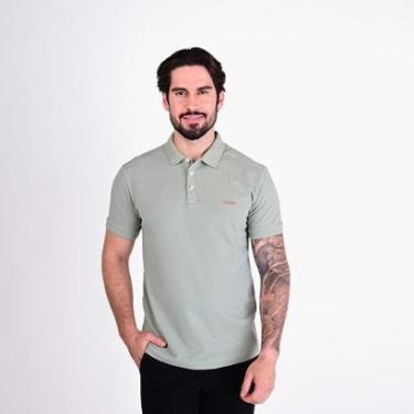 Imagem de Camisa Polo Forum Gola Texturada Verde-Masculino