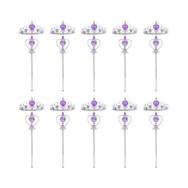Imagem de Conjunto De Varinha Mágica Com Coroa De Diamantes Para Meninas, Fantas