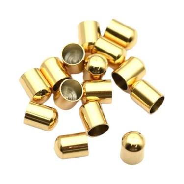 Imagem de Fechos De Crimpagem Em Aço Inoxidável Cor Dourada 20 Peças Para Fabric