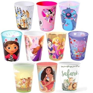 Imagem de Copo Infantil para Meninas com Princesas e Personagens p/ Ovo de Pásco