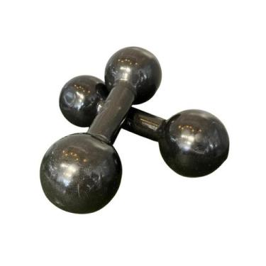 Imagem de Par Halter Emborrachado 5Kg - Anilhas&Cia