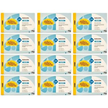 Imagem de Kit 12 sabonetes em barra baby karitê joao e maria 75g cimed - João E 