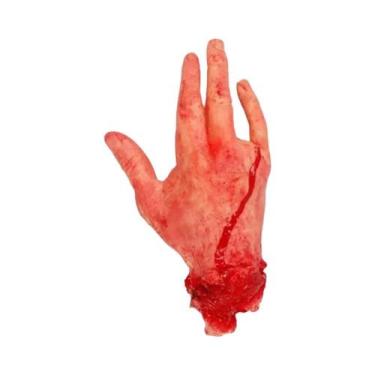 Imagem de Mão Sangrenta De Halloween: Adereços De Terror Assustadores, Mão, Dedo